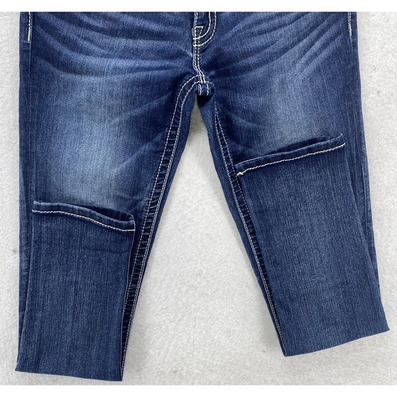 Miss Me Womens Signature Rise Skinny Jeans Embellished Pockets Blue Size 29 - Picture 9 of 16
